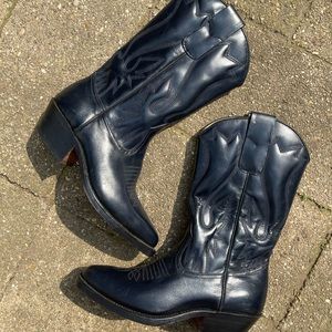 Dark cowboy boots